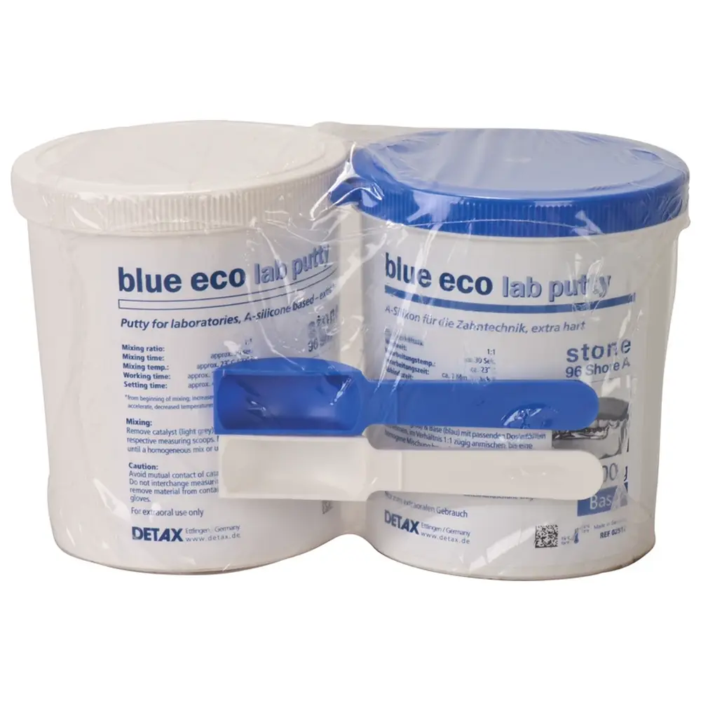 DETAX blue eco stone - Ecopackung 1,4 kg Base, 1,4 kg Katalysator, 2 Dosierlöffel