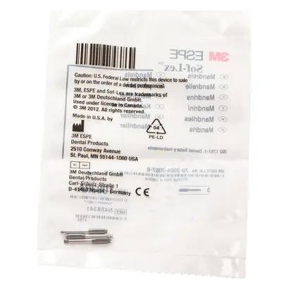 3M Espe Dental Products Sof-Lex Mandrell WKST Pa 3 3M Espe Dental Products Sof-Lex Mandrell WKST Pa 3