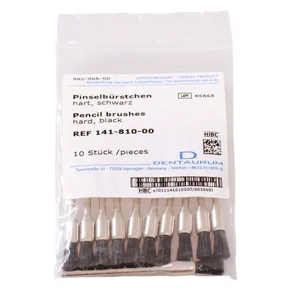Dentaurum GmbH & Co. KG Pinselbürstchen schwarz Pa 10