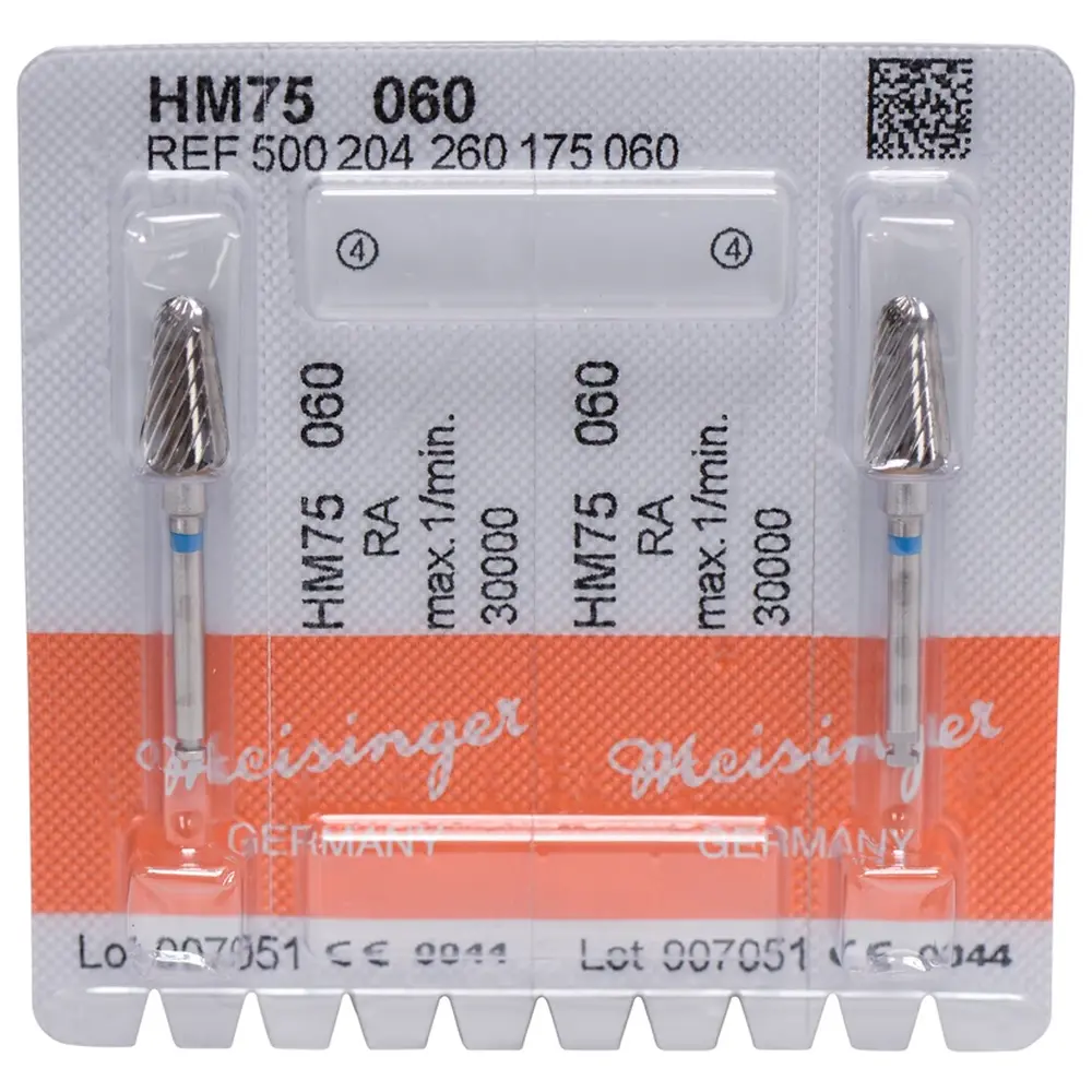 Hager & Meisinger HM-Fräser 75 - Packung 2 Stück blau standard, RA, Figur 260, 10 mm, ISO 060