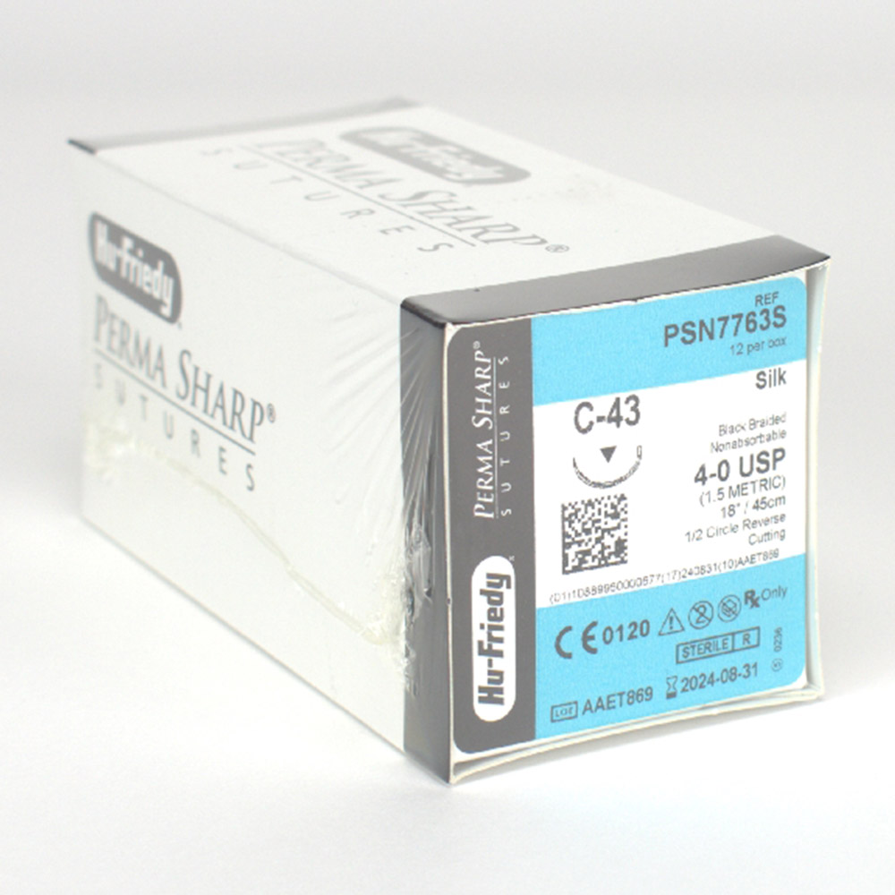 Nahtmaterial Seide 4-0/C-43 Dtz