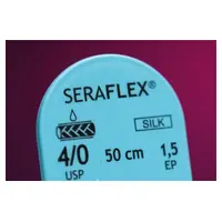 Serag-Wiessner SERAFLEX schwarz 50cm 4/0 DS-15 Pa 24