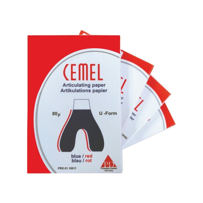 CEMEL U FORM - Articulating Paper U Form Red / Blue CEMEL U FORM - Articulating Paper U Form Red / Blue
