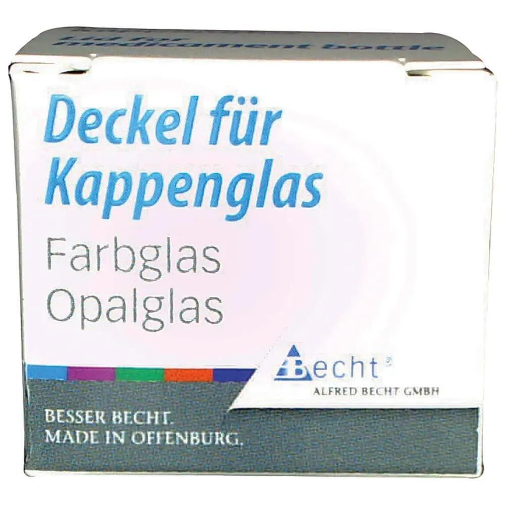 Becht Kappengläser aus Buntglas - Stück Ersatz-Deckel braun