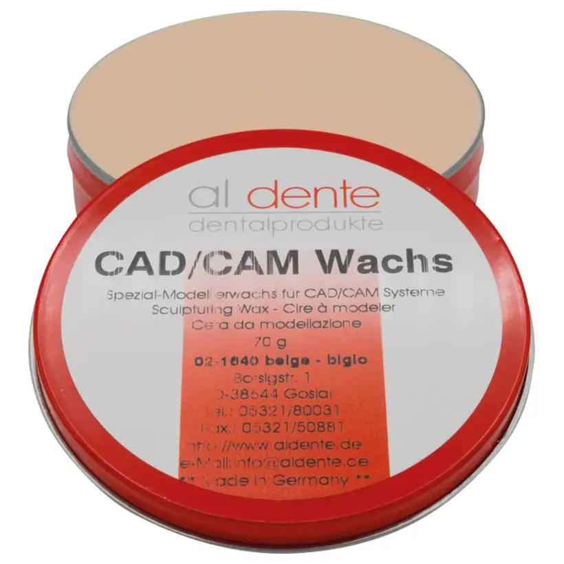 al dente Dentalprodukte GmbH Modellierwachs beige Dose 70g al dente Dentalprodukte GmbH Modellierwachs beige Dose 70g