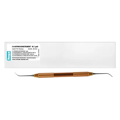 SCHULER-DENTAL S-U-Aufwachsinstrumente nach P. K. Thomas - Stück gold, Nummer 2