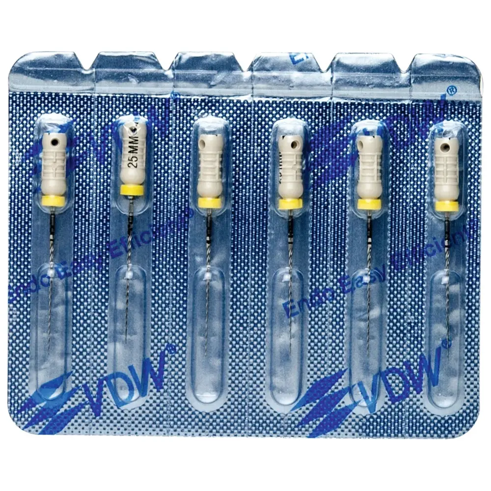 VDW STERILE K-Bohrer - Blisterpackung 6 Stück 25 mm ISO 015