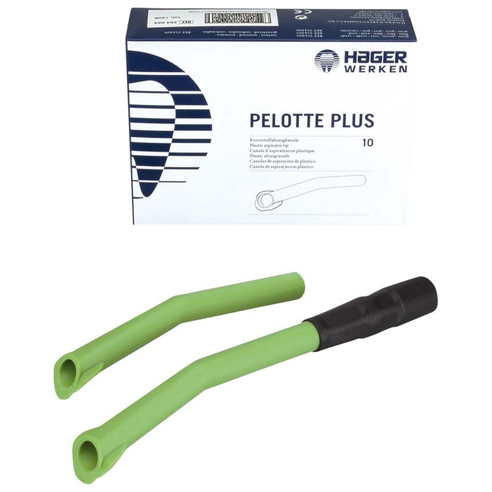 Hager & Werken PELOTTE PLUS - Packung 10 Stück grün, 1 Adapter