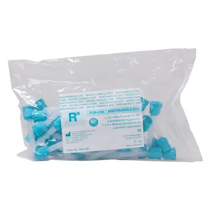 R-dental Dentalerzeugnisse GmbH R-SI-LINE MISCHKANÜLE SXN grün weiß Spirale Btl 50