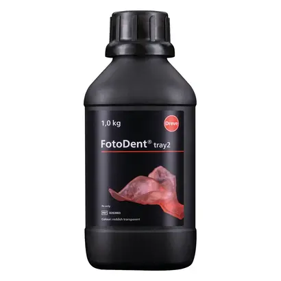 Dreve Dentamid GmbH FotoDent tray2 rötlich-transparent Flasche 1kg