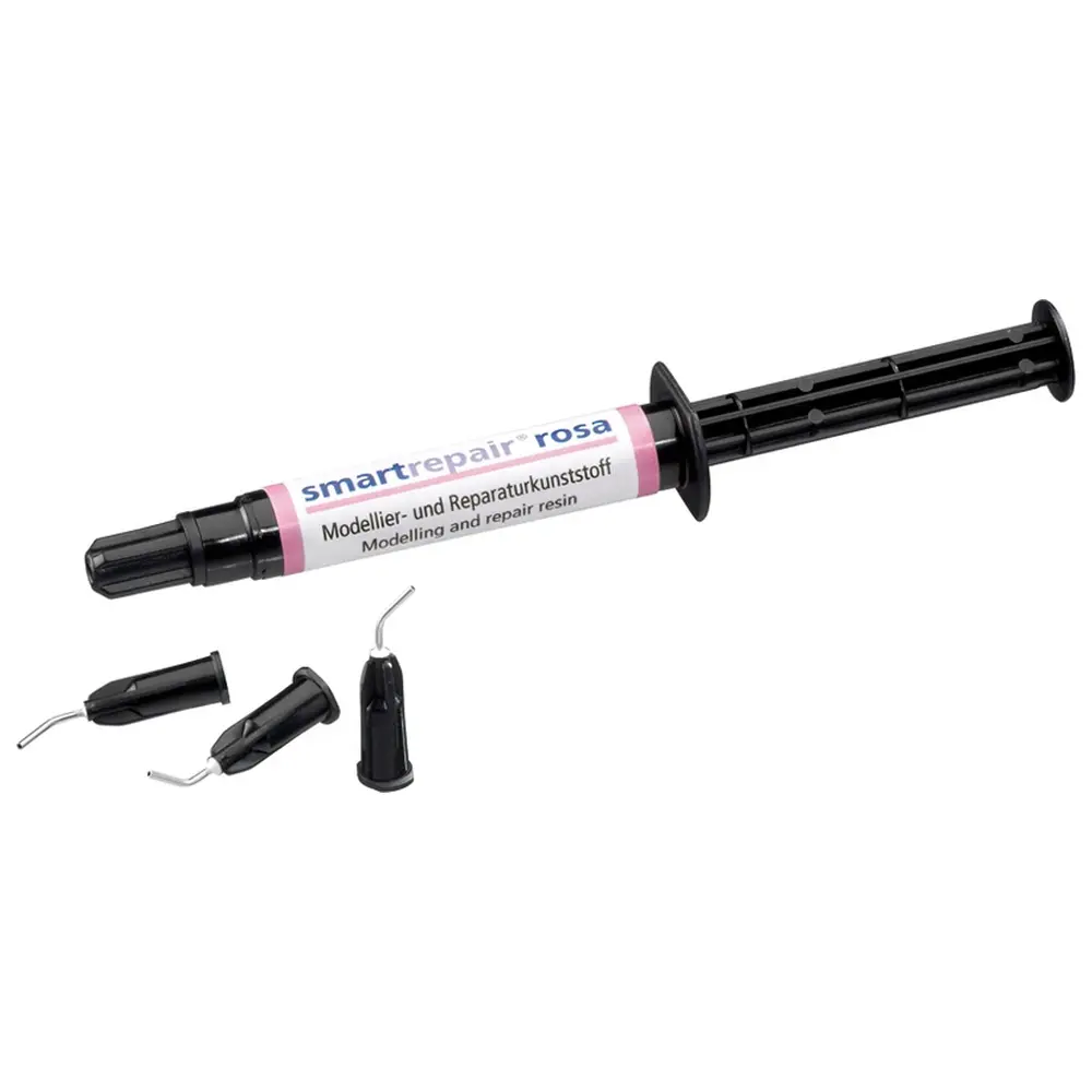 DETAX smartrepair® rosa - Packung 3 g Dosierspritze, 8 Applikationsnadeln