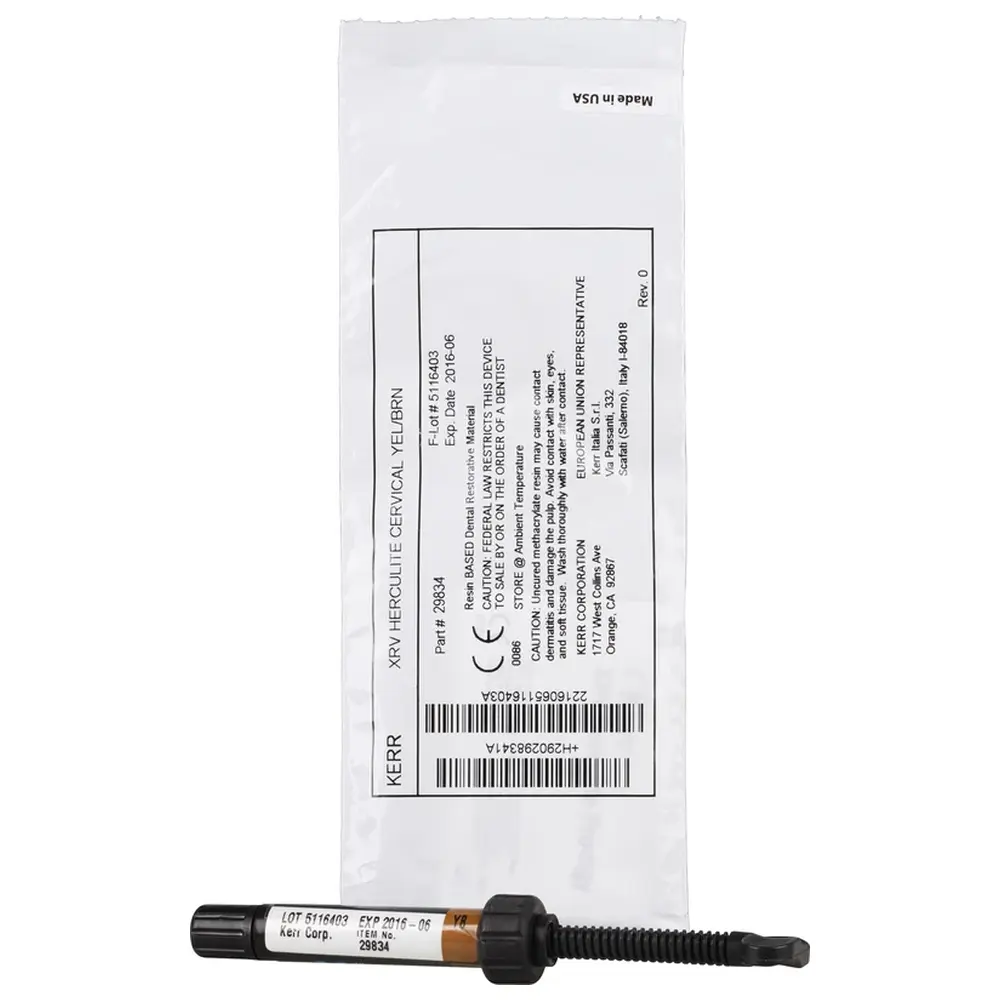 Kerr Herculite® XRV™ - Spritze 5 g cervical gelbbraun
