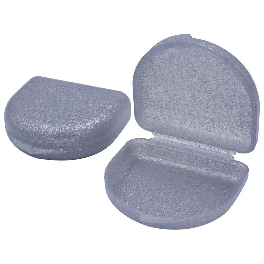 Hager & Werken Dento Box® I + II - Packung 12 Stück glitzersilber, Größe I, 2,5 cm