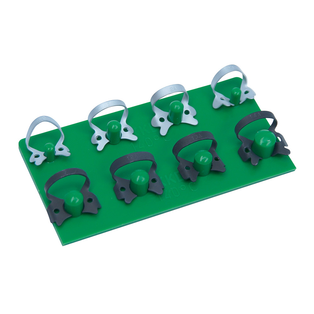 Kofferdam Klammer-Set Tri-Color 8St
