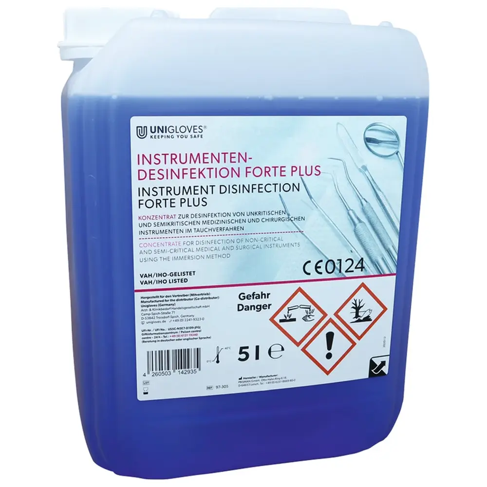 UNIGLOVES Instrumentendesinfektion Forte PLUS - Kanister 5 Liter