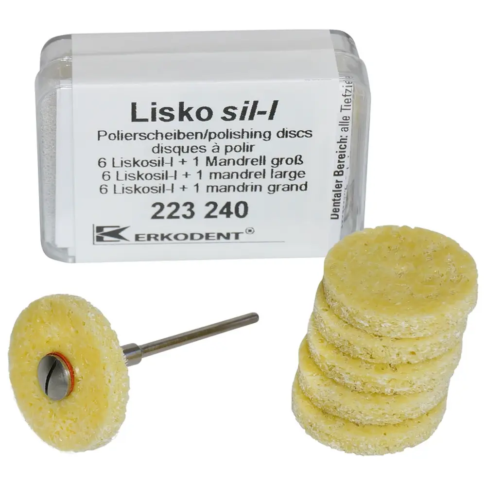ERKODENT Liskosil-l - Packung 6 Stück L, 1 Mandrell