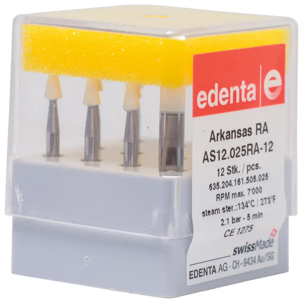 Edenta ARKANSAS - Packung 12 Stück RA, Figur 161, 7 mm, ISO 025