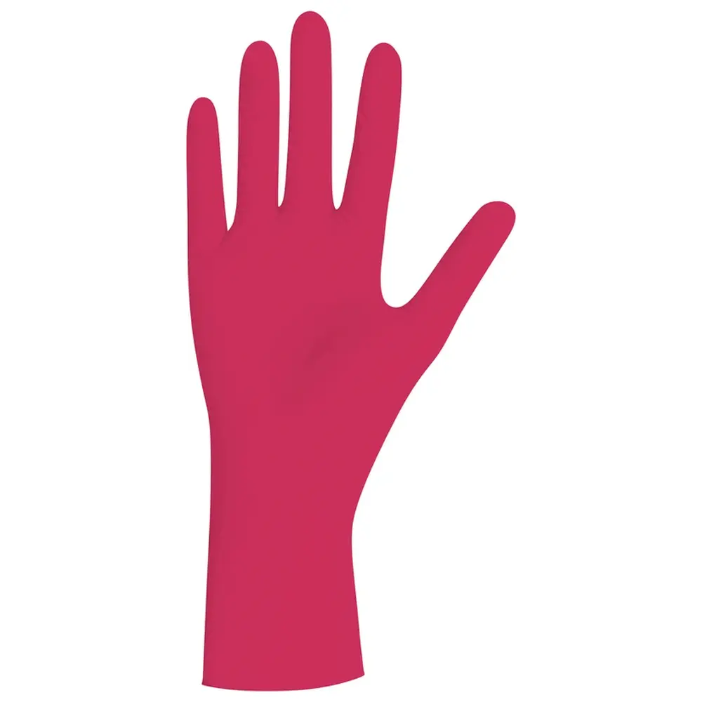 Unigloves RED PEARL - Packung 100 Stück puderfrei, rot, M