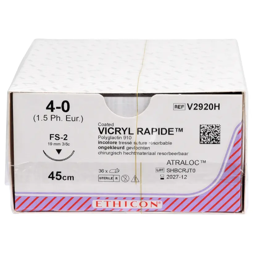 Ethicon Inc. VICRYL RAPID ungef.45cm 4-0 FS2 schlank Stärke 1,5 Pa 36