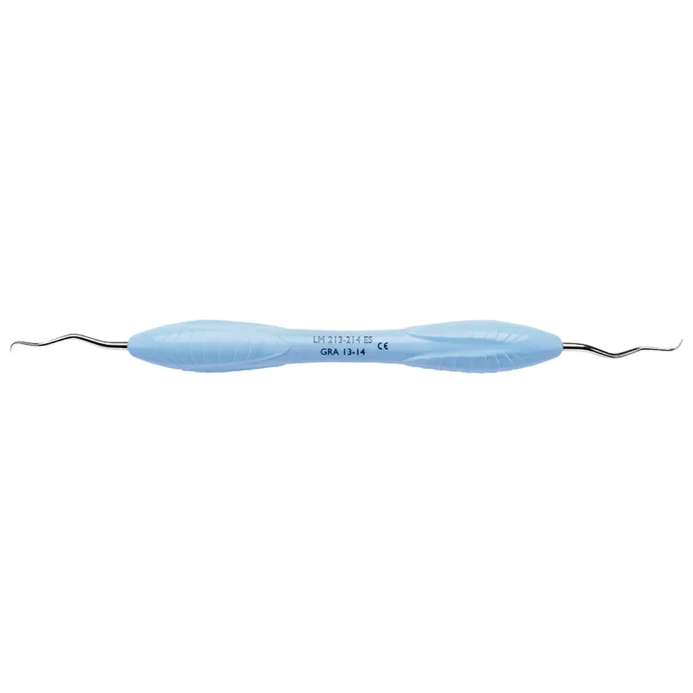 Medicom LM DuraGradeMAX™ Gracey - Stück Figur 13/14, mesial, Prämolaren/Molaren, orange, LM-ErgoSense® Griff
