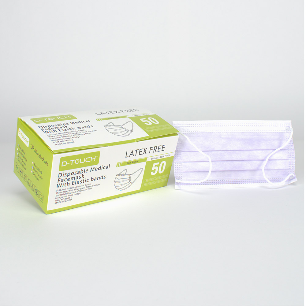 GX227171_dtouch_Mundschutz_lila_latexfrei_50St d-touch Mundschutz lila latexfrei 50St