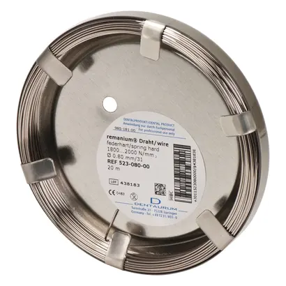 Dentaurum GmbH & Co. KG remanium Draht rund federhart D0,80mm/31 Rolle