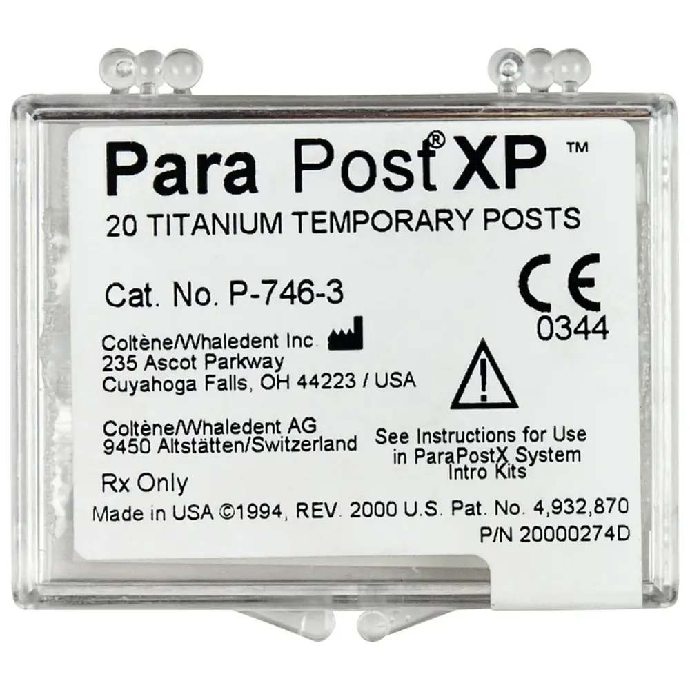 COLTENE ParaPost® XP™ Temporärstifte - Packung 20 Stück Gr. 3
