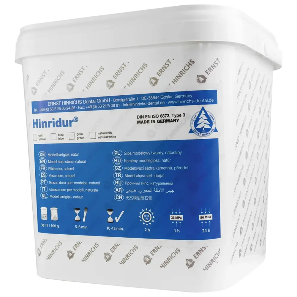ERNST HINRICHS Hinridur® - Eimer 10 kg Modelhartgips blau