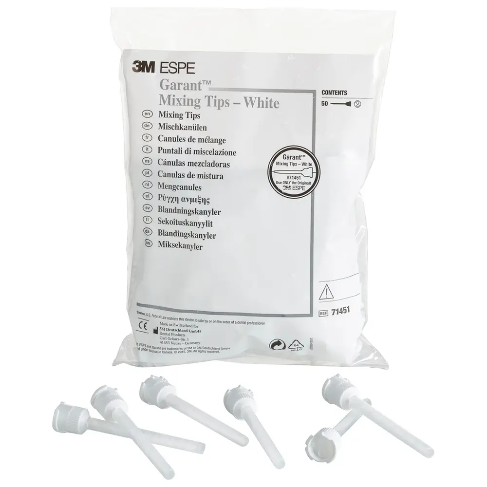 Solventum Dental Solutions Garant™ Mischkanülen weiß - Packung 50 Stück weiß