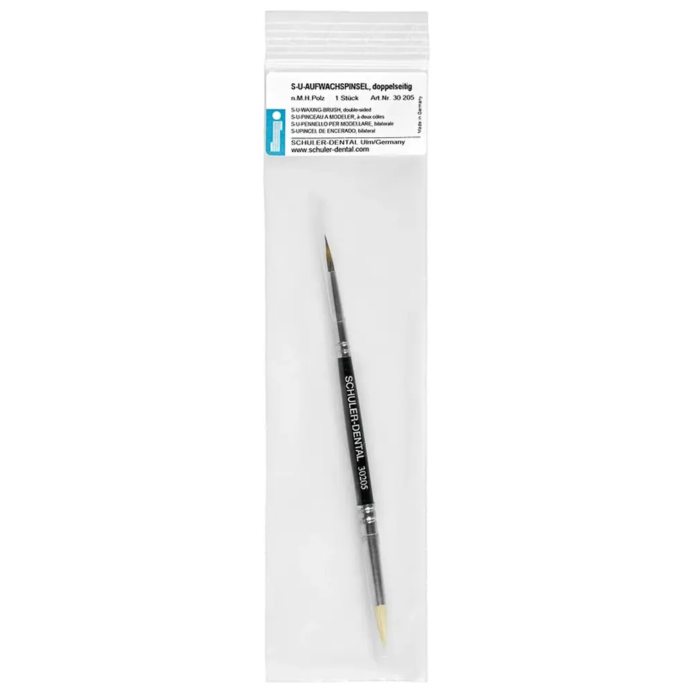 SCHULER-DENTAL S-U-Aufwachspinsel - Stück doppelseitig