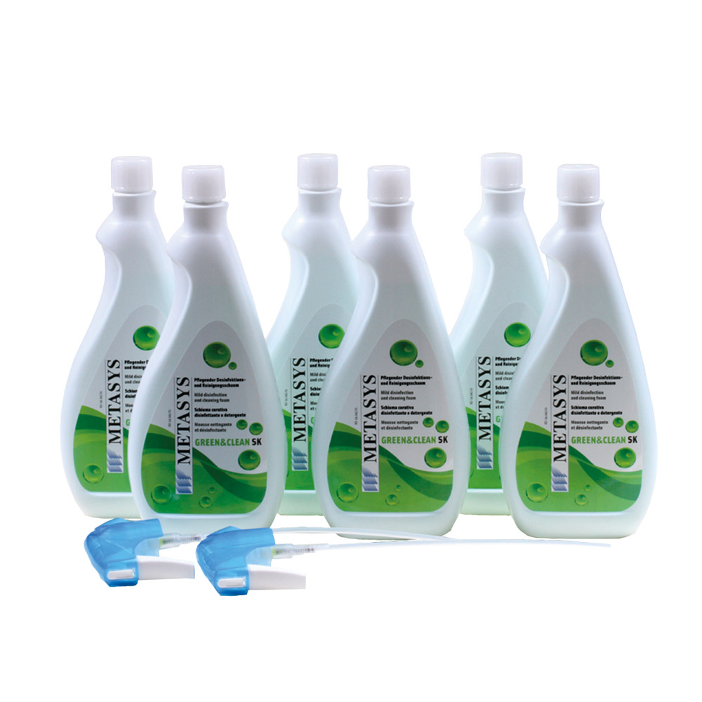 GX76669_GreenClean_SK_6x750ml_2_Koepfe_Efset Green&Clean SK 6x750ml +2 Köpfe Efset