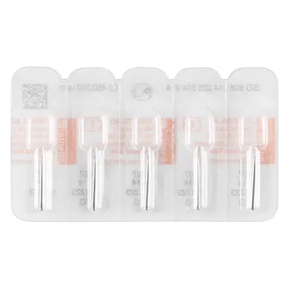 Edenta Diamanten 807 - Packung 5 Stück Standard, FG, Figur 225 umgekehrter Kegel, 3,5 mm, ISO 014