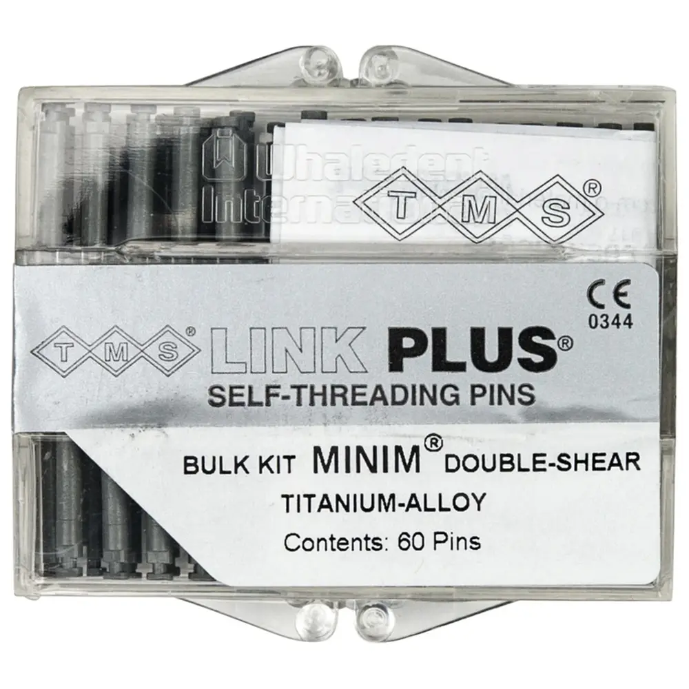 COLTENE TMS® LINK - Bulkpackung 60 Titan-Doppelstifte, Minim silber 2 in 1 EL842-60