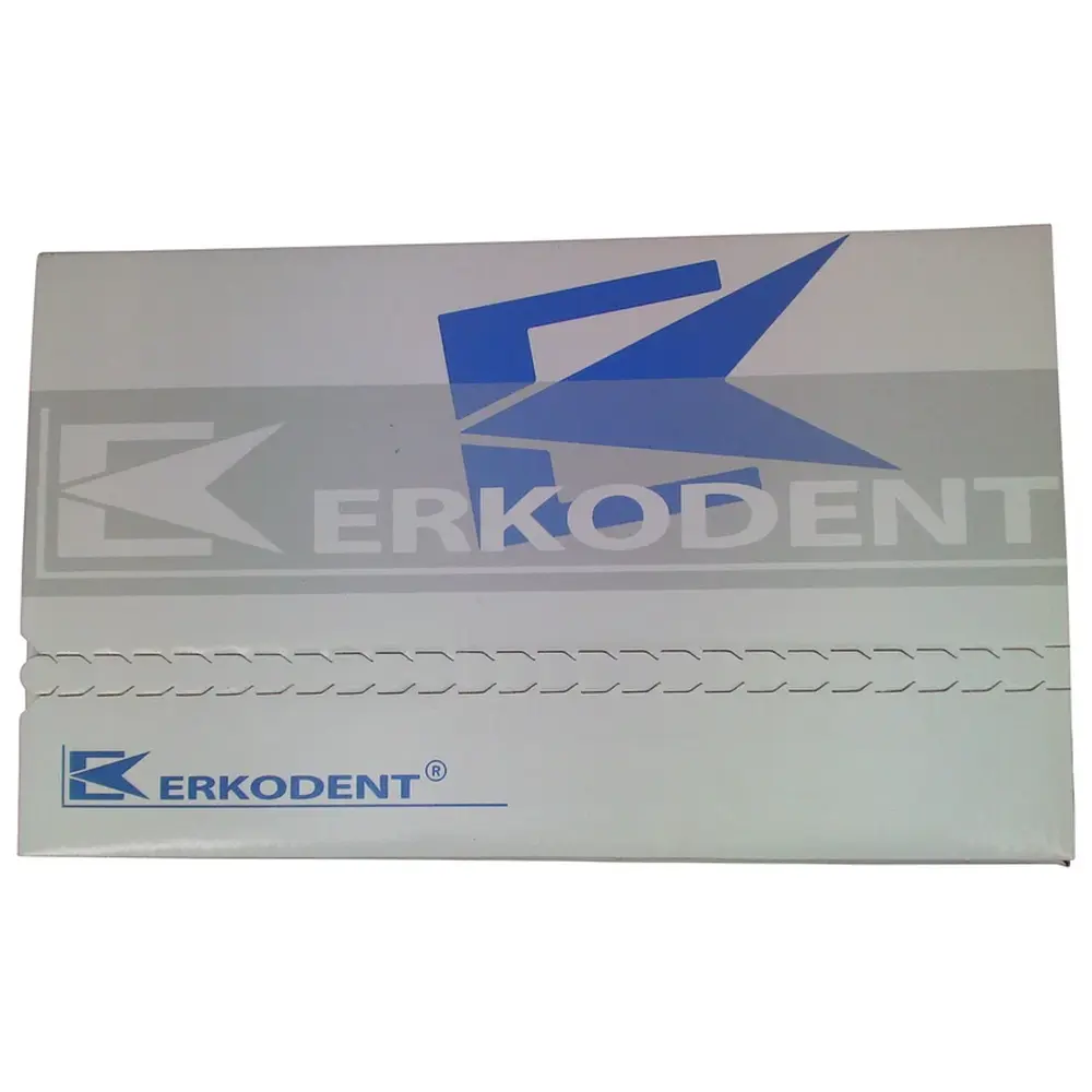 ERKODENT Wachsbisswälle - Packung 100 Stück rot/opak, mittel