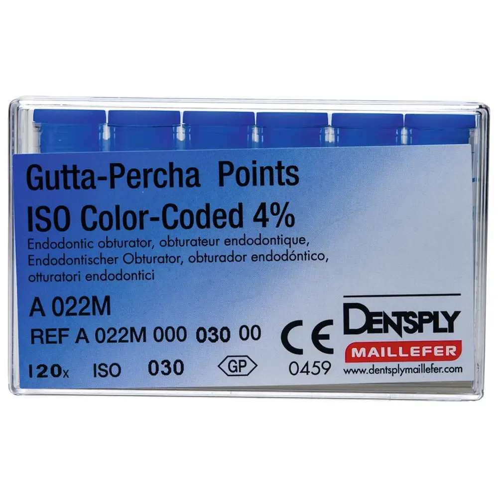 Dentsply Sirona Gutta-Percha Spitzen - Packung 120 Stück Taper.04 ISO 030