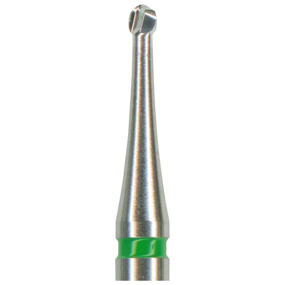 Edenta HM-Bohrer C1S - Packung 5 Stück grün, RAL, Figur 001, ISO 014