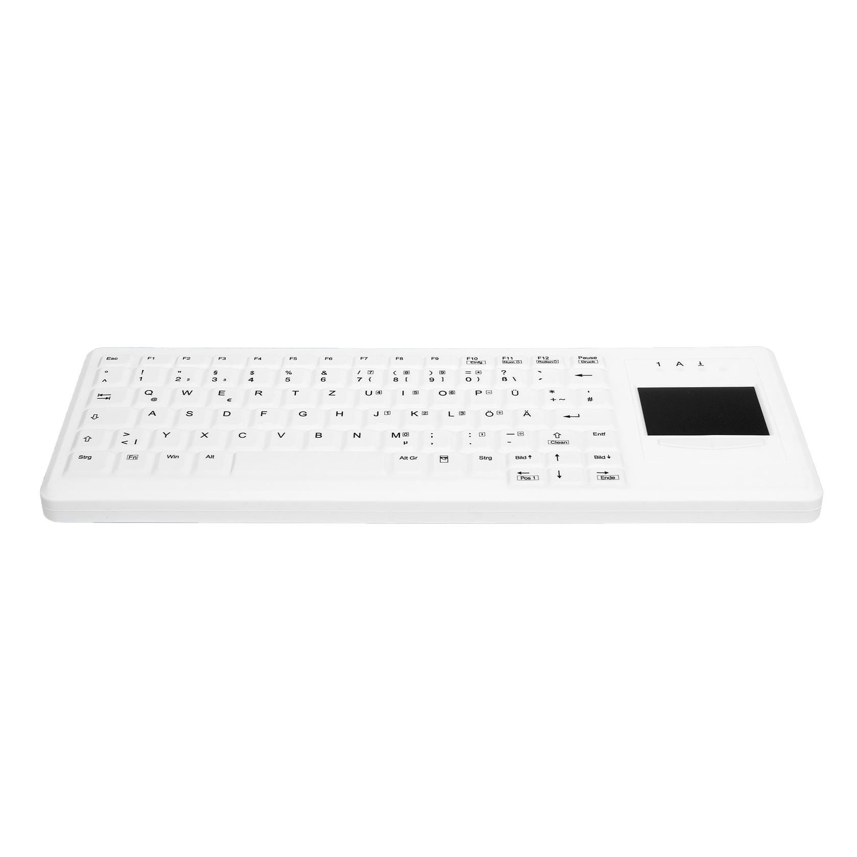 Tastatur mit Touchpad Funk weiß St