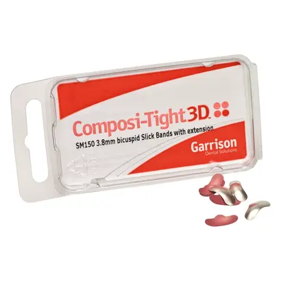 Garrison Dental Solutions Slick Bands Antihaft Matrizenbänder zervikal klein rot Pa 60