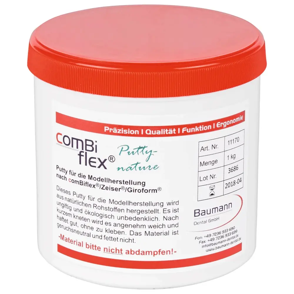 Baumann Dental Combi Flex Knetsilikon - Dose 1 kg Putty beige