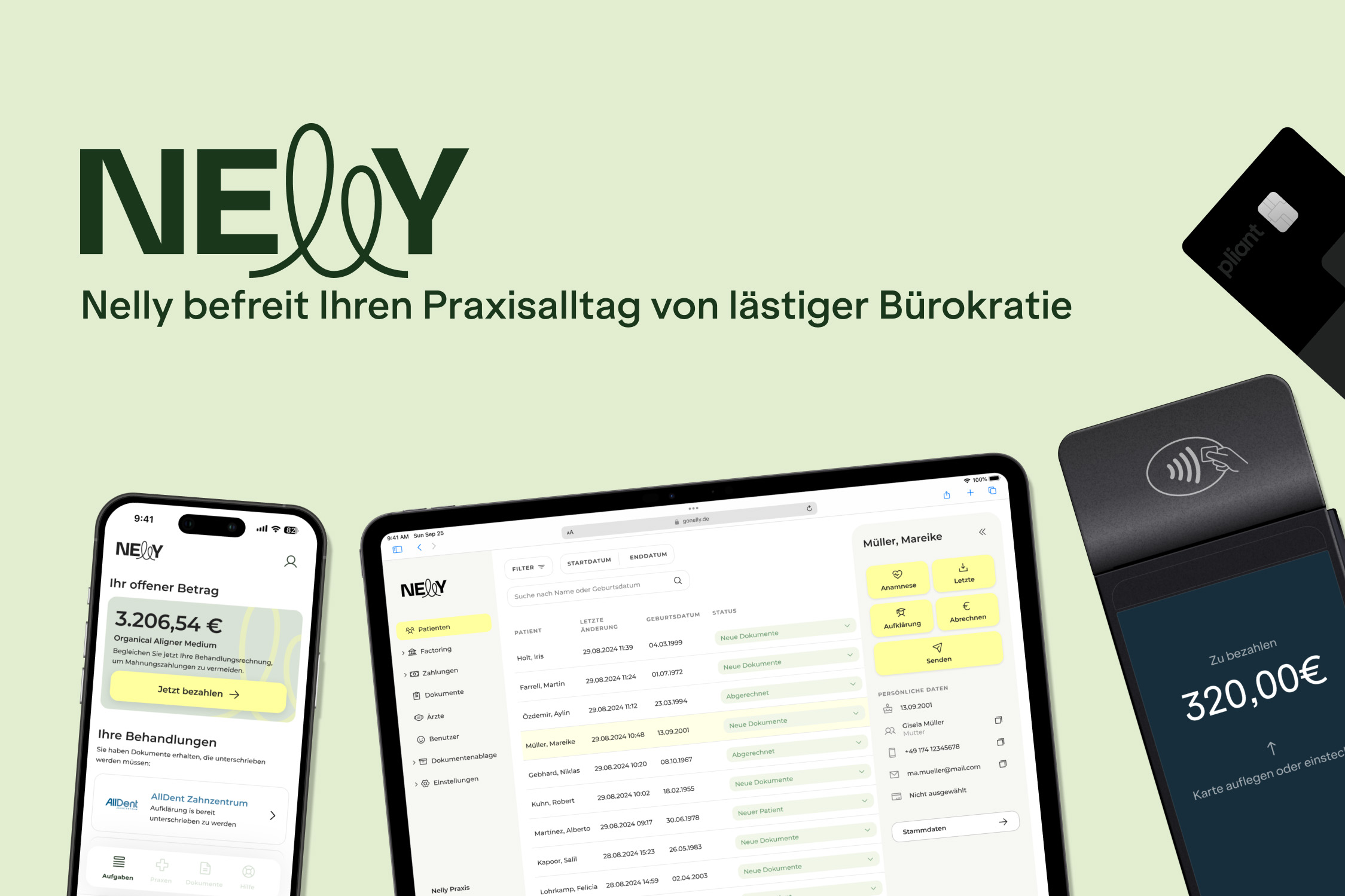 Nelly Dashboard Übersicht