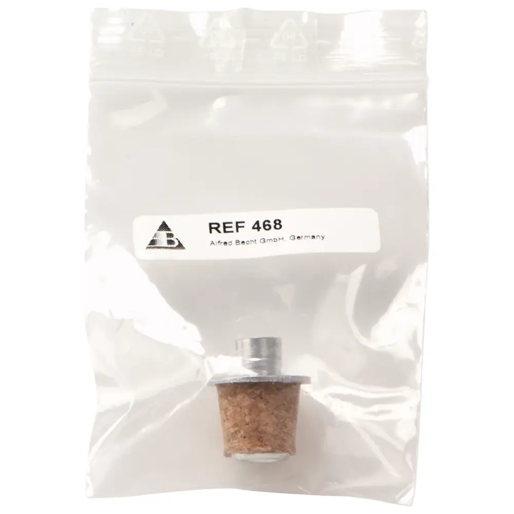 Becht Spirituslampe aus Opalglas - Stück Brenner-Röhrchen mit aufgepresstem Kork