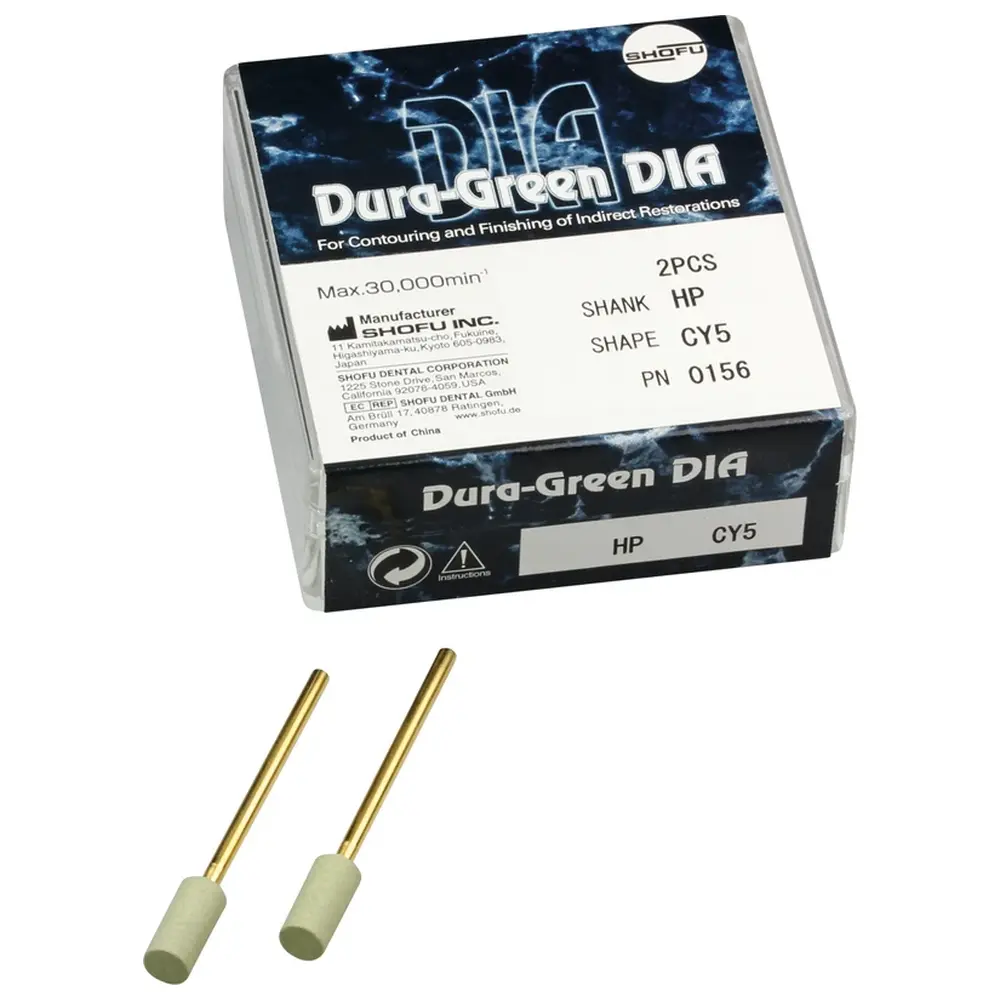 SHOFU Dura-Green DIA - Packung 2 Stück CY5, HP, ISO 056