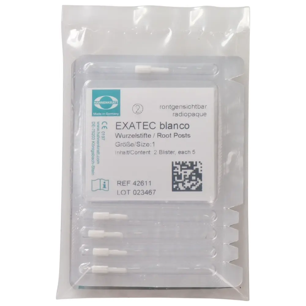 HAHNENKRATT Exatec Blanco - Packung 10 Blanco Stifte Gr. 1
