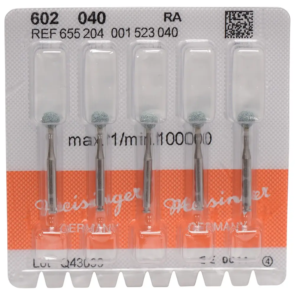 Hager & Meisinger Keramische Schleifer 602 - Packung 5 Stück grün mittel, RA, Figur 001, ISO 040