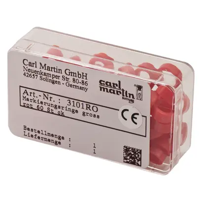 Carl Martin GmbH Markierungsringe groß rot Pa 60