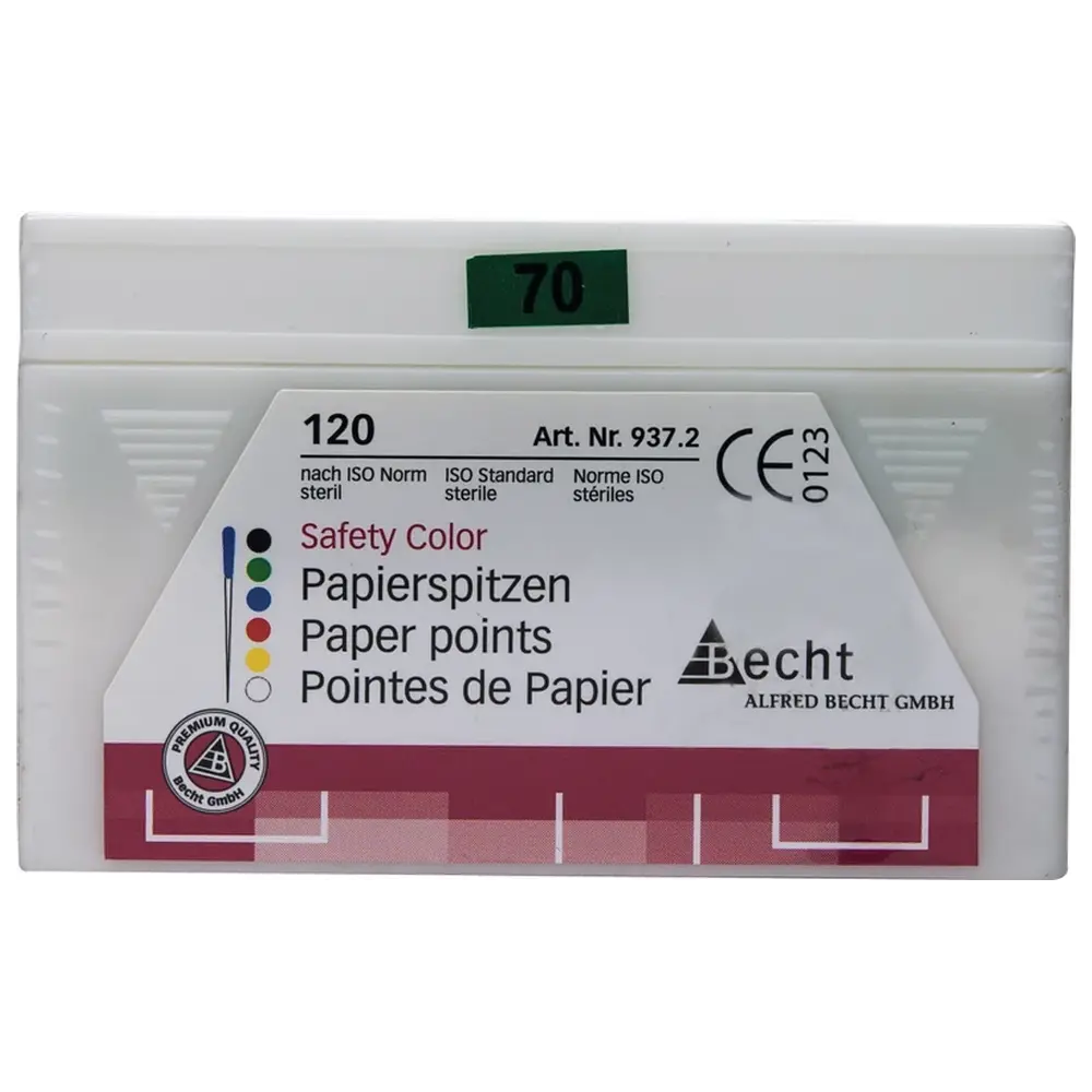 Becht Papierspitzen Safety Color - Packung 120 Stück ISO 070