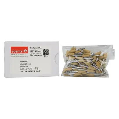 Edenta Exa Special - Packung 100 Stück gelb, RA, Figur 057, 14 mm, ISO 055
