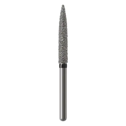 Edenta Diamanten 864 - Packung 5 Stück schwarz supergrob, FG, Figur 251 Flamme, 12 mm, ISO 016