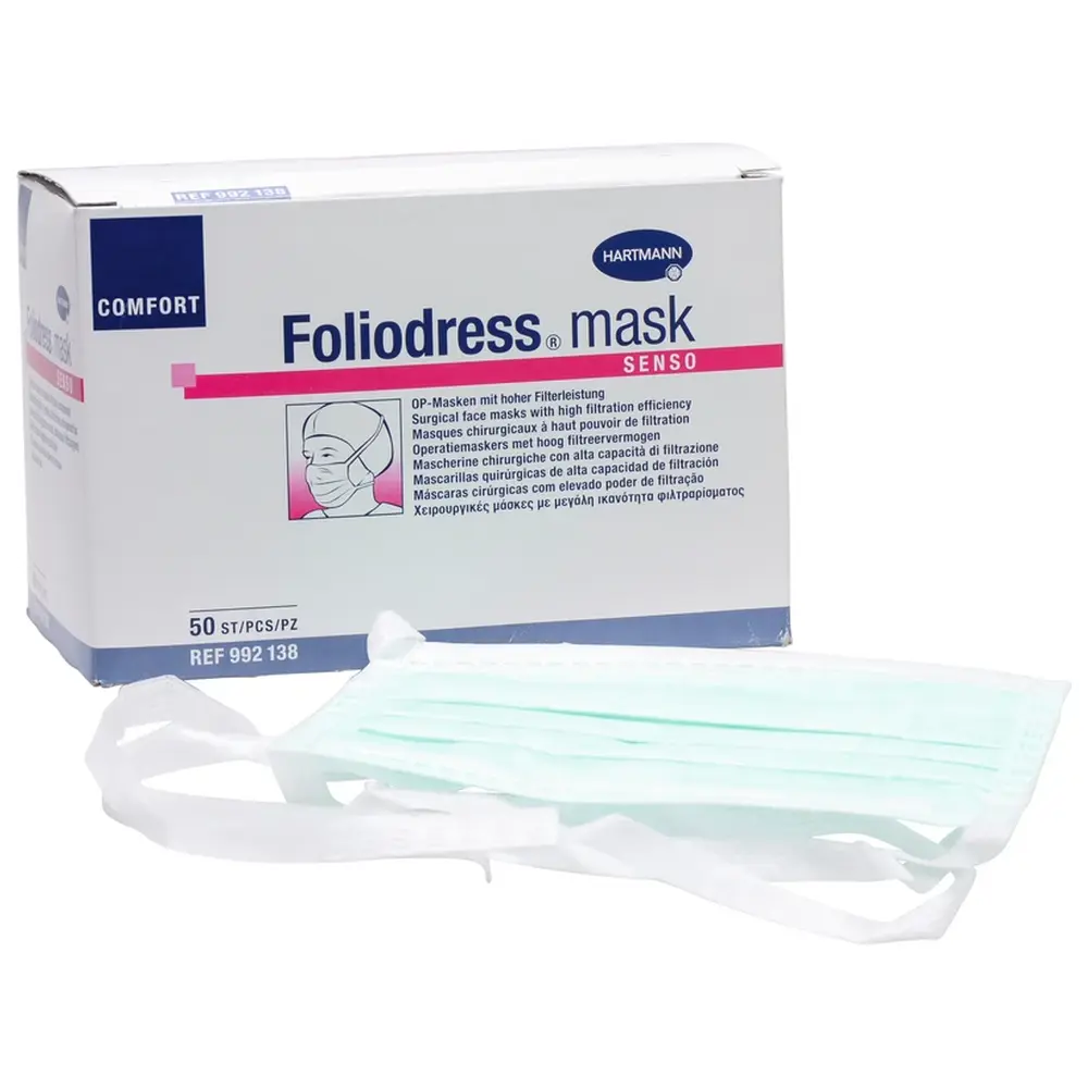 HARTMANN Foliodress® mask COMFORT SENSO - Packung 50 Stück grün HARTMANN Foliodress® mask COMFORT SENSO - Packung 50 Stück grün