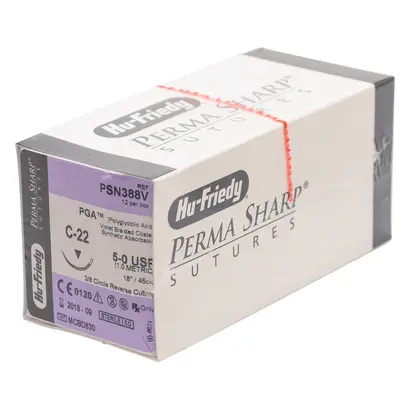 Surgical Specialties Mexico Nahtmaterial PGA 5-0A/C-22 PSN388V Pa 12